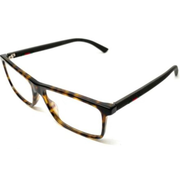 New Gucci Men's Havana Eyeglasses - Picture 1 of 4